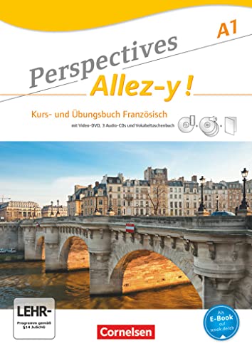 Perspectives - Allez-y ! - A1: Kurs- und Übungsbuch mit Lösungsheft und Vokabeltaschenbuch - Inklusive E-Book und PagePlayer-App sowie Audio-CDs und Video-DVD